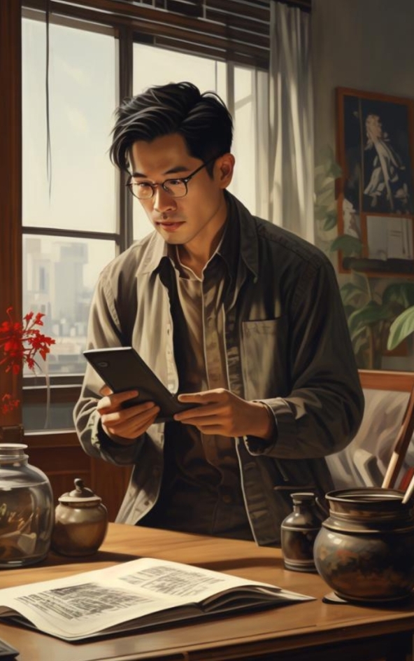 得知三舅要来暂住.图