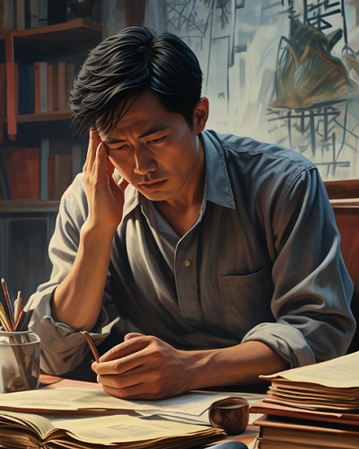 工作量增加，胃痛中。