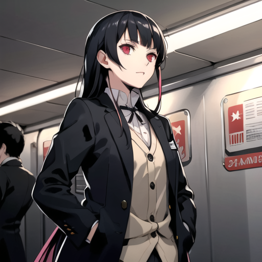 邵在地铁（文生图）