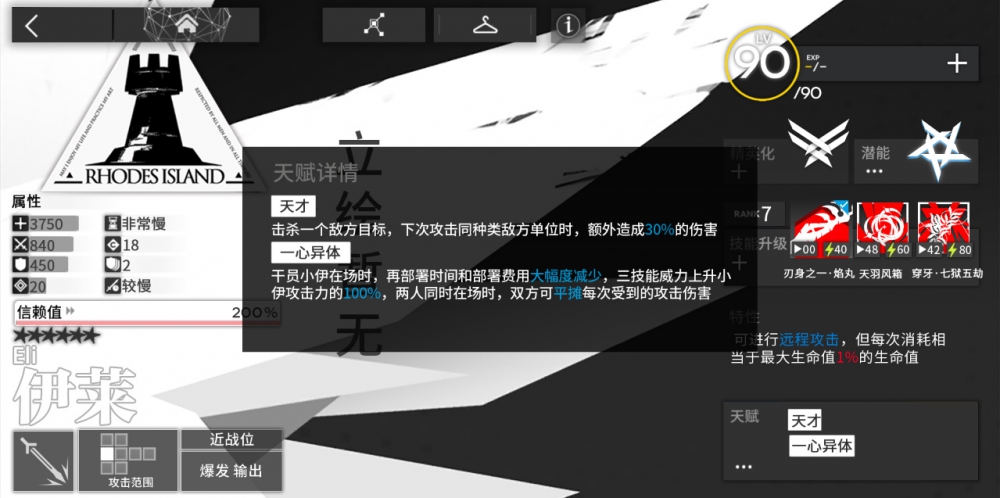 天赋详情