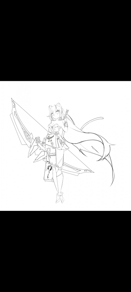 自己画的 何静安线稿