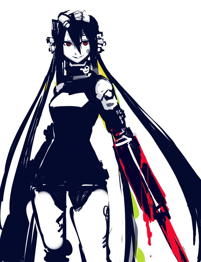 头发脑补成白色的