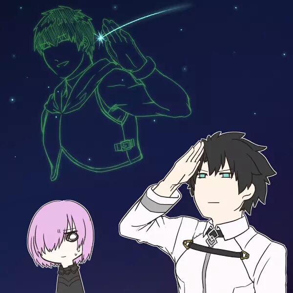 看，是流星耶