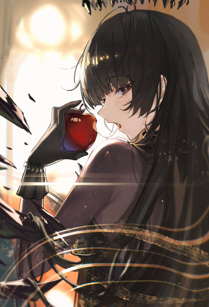 吃个苹果都这么浅草