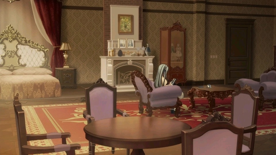 地方太空旷摆了两套椅