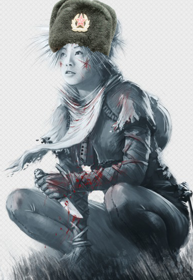 友希带着大棉帽