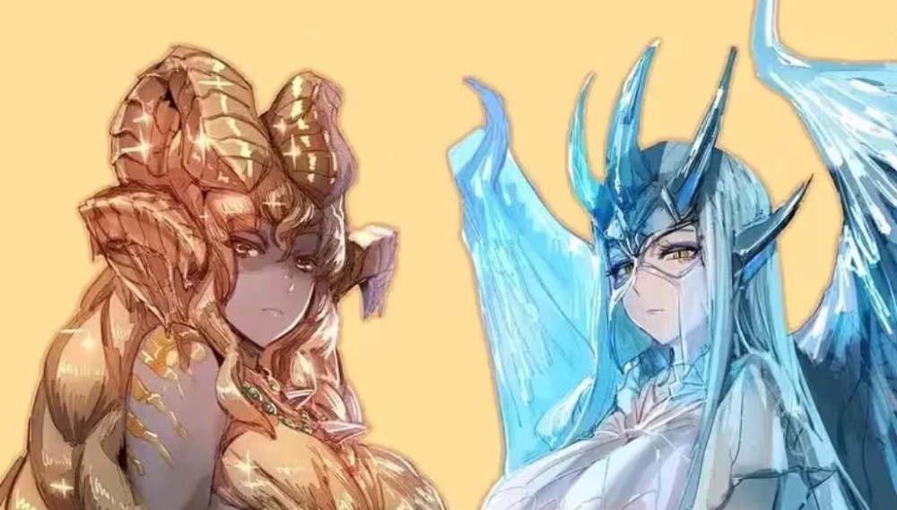 绚辉龙和冰咒龙