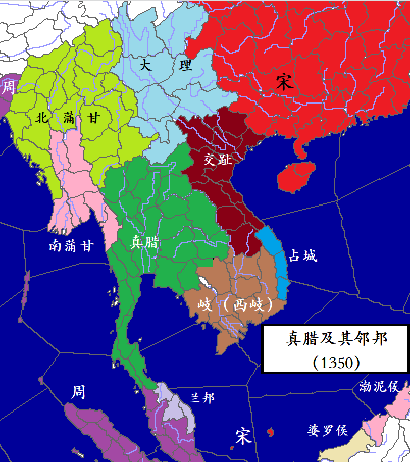 真腊及其邻国1350