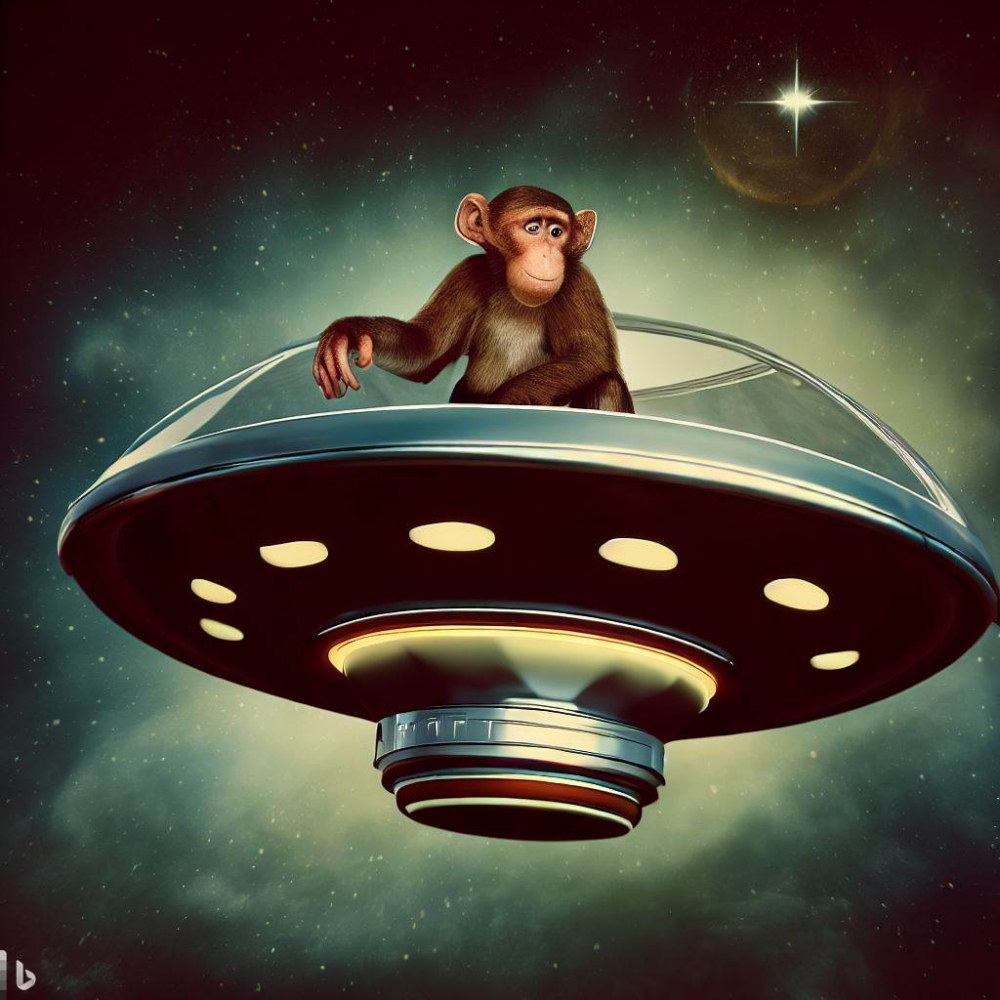 UFO里的猴子
