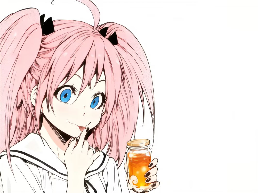 舔着蜂蜜的米莉姆