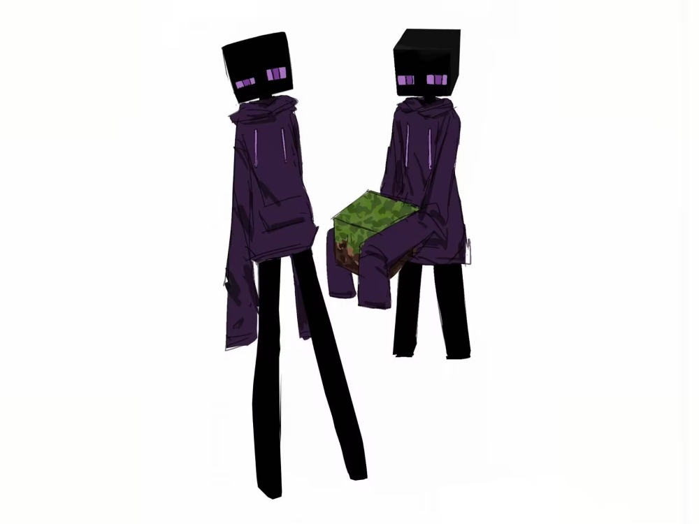 喜欢搬运方块的末影人