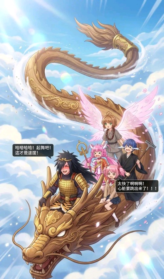 骑着木龙的取经团