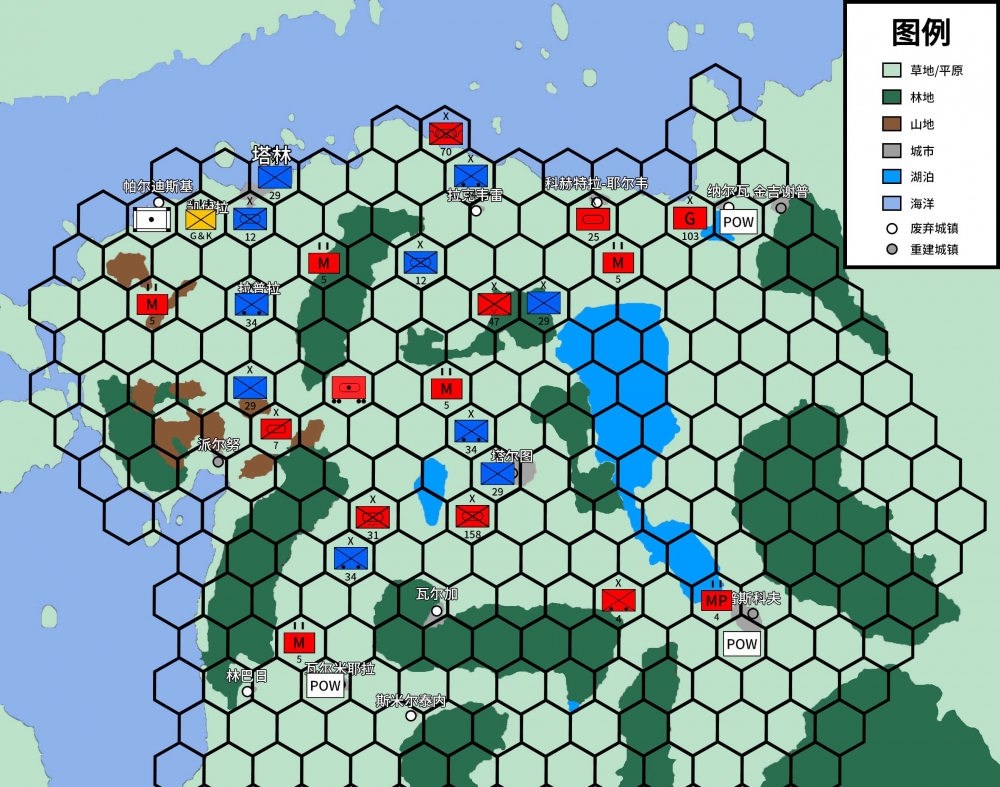 兵牌与地图展示例图