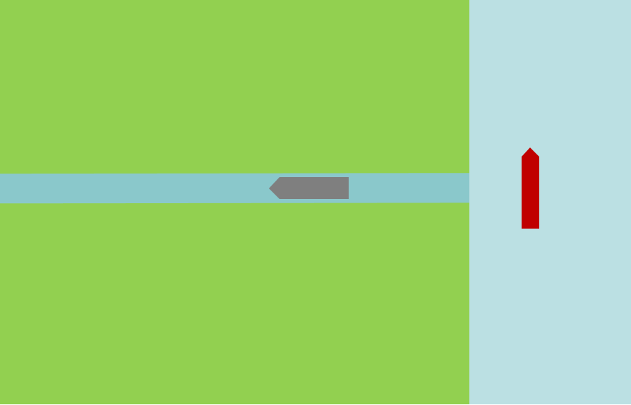 河流入海口的T字战术