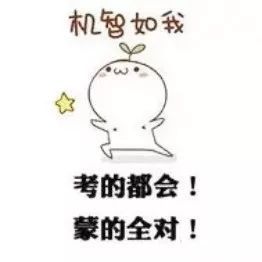 考的全会，蒙的全对！